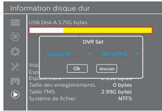 WISI DTR3000 - Informations HDD - 5