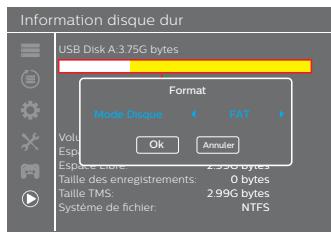 WISI DTR3000 - Informations HDD - 4