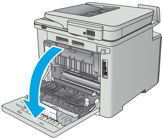 HP COLOR LASERJET PRO MFP M477FDN, COLOR LASERJET PRO MFP M477FDW, COLOR LASERJET PRO MFP M477FNW - Élimination des bourages papier dans l'unité recto verso (modèles recto verso uniquement) - 1