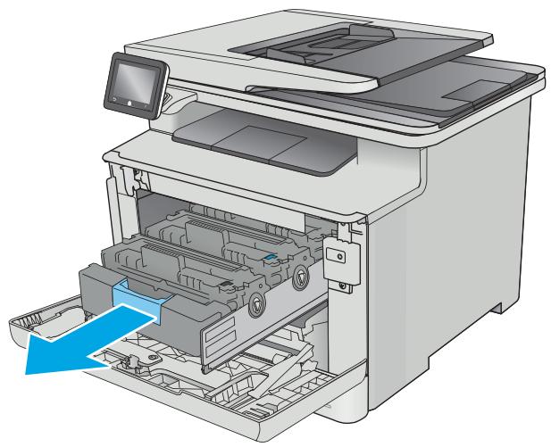 HP COLOR LASERJET PRO MFP M477FDN, COLOR LASERJET PRO MFP M477FDW, COLOR LASERJET PRO MFP M477FNW - Retrait et remplacement des cartouches de toner - 2