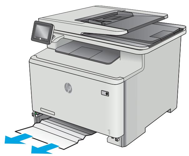 HP COLOR LASERJET PRO MFP M477FDN, COLOR LASERJET PRO MFP M477FDW, COLOR LASERJET PRO MFP M477FNW - Élimination des bourges papier dans le bac 2 - 2