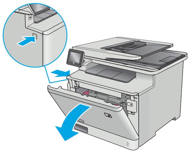 HP COLOR LASERJET PRO MFP M477FDN, COLOR LASERJET PRO MFP M477FDW, COLOR LASERJET PRO MFP M477FNW - Retrait et remplacement des cartouches de toner - 1
