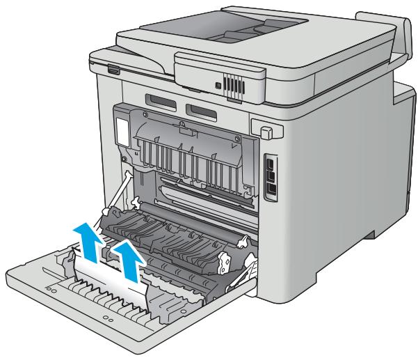 HP COLOR LASERJET PRO MFP M477FDN, COLOR LASERJET PRO MFP M477FDW, COLOR LASERJET PRO MFP M477FNW - Élimination des bourages papier dans l'unité recto verso (modèles recto verso uniquement) - 2