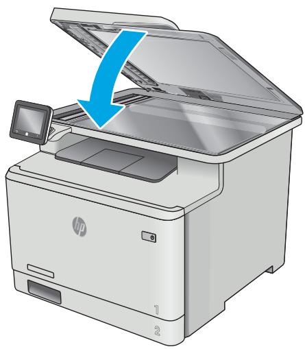 HP COLOR LASERJET PRO MFP M477FDN, COLOR LASERJET PRO MFP M477FDW, COLOR LASERJET PRO MFP M477FNW - Élimination des bourrages papier dans le bac d'alimentation - 6