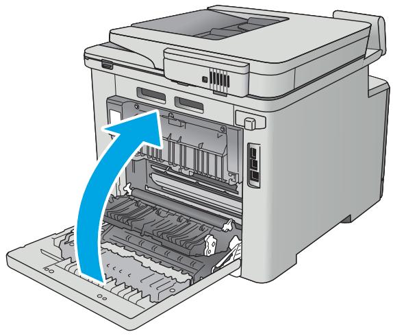 HP COLOR LASERJET PRO MFP M477FDN, COLOR LASERJET PRO MFP M477FDW, COLOR LASERJET PRO MFP M477FNW - Élimination des bourages papier dans l'unité recto verso (modèles recto verso uniquement) - 3