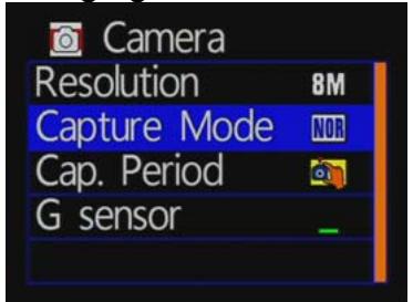 ROAD EYES REC PRO, RECPRO - Réglage du mode de capture - 1