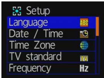 ROAD EYES REC PRO, RECPRO - Description du menu de configuration - 1
