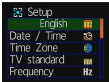 ROAD EYES REC PRO, RECPRO - Description du menu de configuration - 2