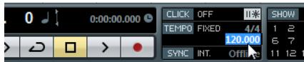 STEINBERG CUBASE 6 - Activer le clic du métronome - 3