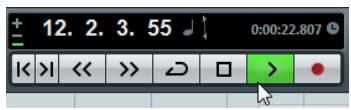 STEINBERG CUBASE 6 - Lancement de la lecture - 1
