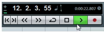 STEINBERG CUBASE 6 - Avviare la riproduzione - 1