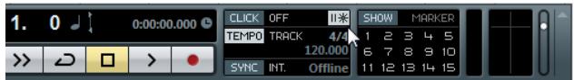 STEINBERG CUBASE 6 - Einstellen des Metronom-Clicks - 2