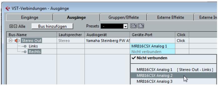 STEINBERG CUBASE 6 - Hinzufügen von Ausgängen - 2