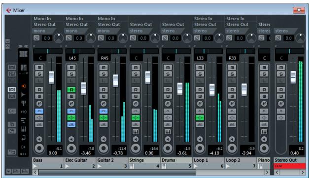 STEINBERG CUBASE 6 - Einstellen der Pegel für den Mix - 1