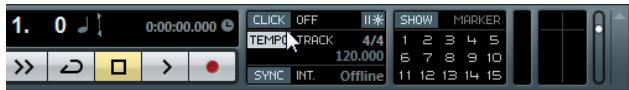 STEINBERG CUBASE ARTIST 6 - Activer le clic du métronome - 1