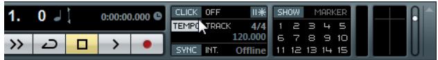 STEINBERG CUBASE ARTIST 6 - Einstellen des Metronom-Clicks - 1