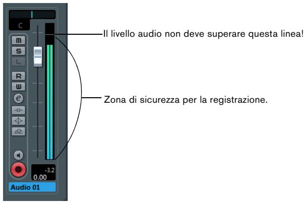 STEINBERG CUBASE ARTIST 6 - Fare in modo di inviare il livello massimo di volume possibileagli ingressi della periferica audio, evitando perché si verifichi una distorsione udibile. - 1