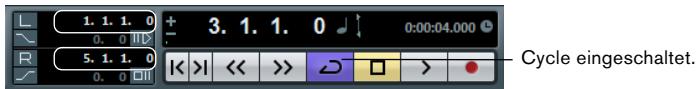 STEINBERG CUBASE ARTIST 6 - Wiedergabe im Cycle-Modus - 1