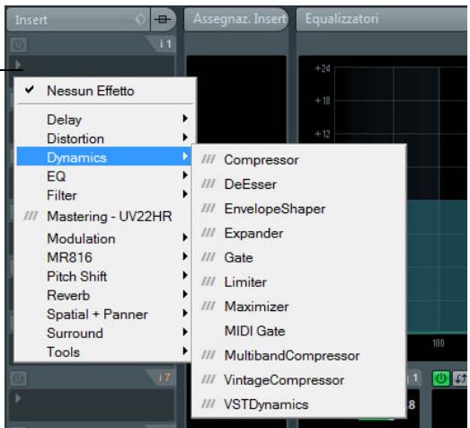 STEINBERG CUBASE ARTIST 6 - Effetti in insert - 1