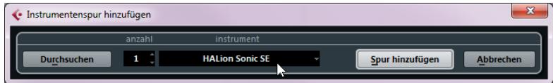 STEINBERG CUBASE ARTIST 6 - Hinzufügen einer Instrumentenspur - 1