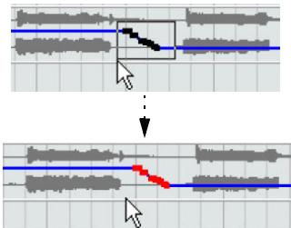 STEINBERG CUBASE STUDIO 4 - Sélectionner les points d'événements d'automatisation - 1