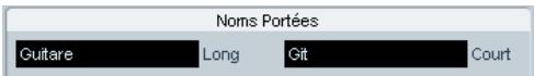 STEINBERG CUBASE STUDIO 4 - Noms des portées - 1