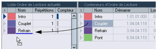 STEINBERG CUBASE STUDIO 4 - Créer un ordre de lecture - 4