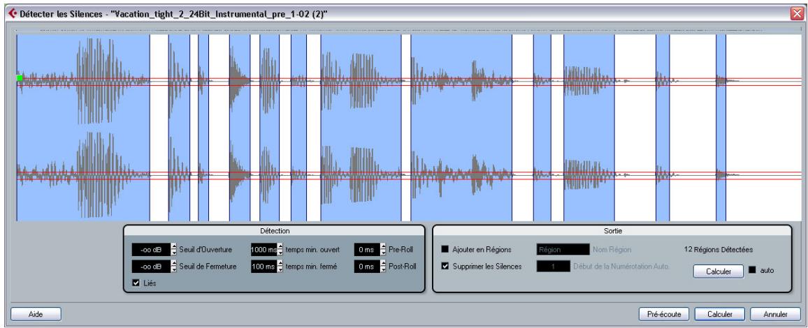 STEINBERG CUBASE STUDIO 4 - Détecteur les silences - 1