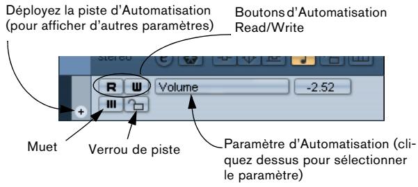 STEINBERG CUBASE STUDIO 4 - La liste des pistes - 2