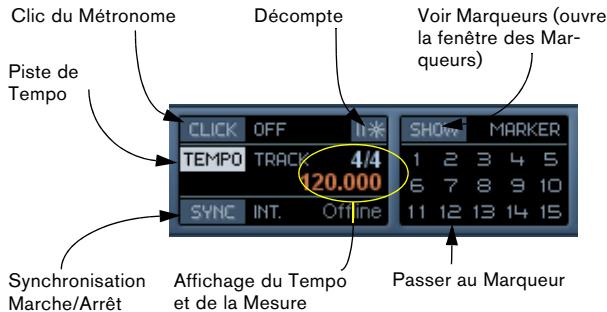 STEINBERG CUBASE STUDIO 4 - La palette transport - 4