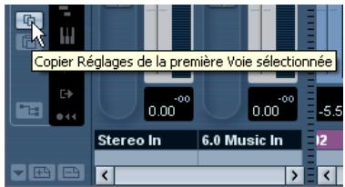 STEINBERG CUBASE STUDIO 4 - Copier des réglages entre deux voies audio - 1