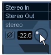 STEINBERG CUBASE STUDIO 4 - Réglage du gain d'entrée (cubase uniquement) - 1