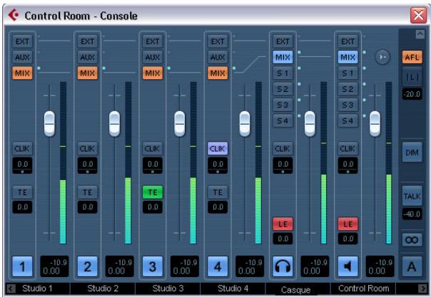 STEINBERG CUBASE STUDIO 4 - Inserts et VU-mètres control room - 2