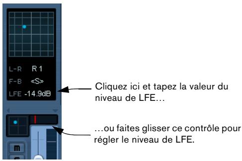 STEINBERG CUBASE STUDIO 4 - Le potentiomètre LFE (tous modes) - 2
