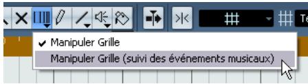 STEINBERG CUBASE STUDIO 4 - Utiliser l'outil time warp dans la fenêtre projet - 1