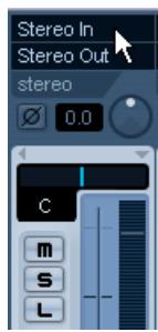 STEINBERG CUBASE STUDIO 4 - Sélectionner un bus d'entrée pour une piste - 2