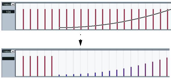 STEINBERG CUBASE STUDIO 4 - Édition des valeurs de vitesse - 4