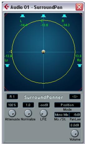 STEINBERG CUBASE STUDIO 4 - Utilisation du surround panner - 2