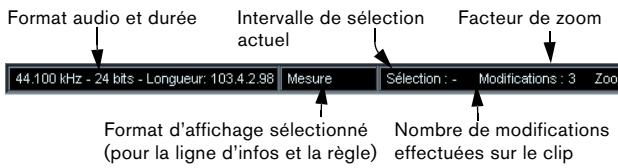 STEINBERG CUBASE STUDIO 4 - La ligne d'infos - 1
