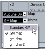 STEINBERG CUBASE STUDIO 4 - Utilisation de listes de noms de batterie - 1