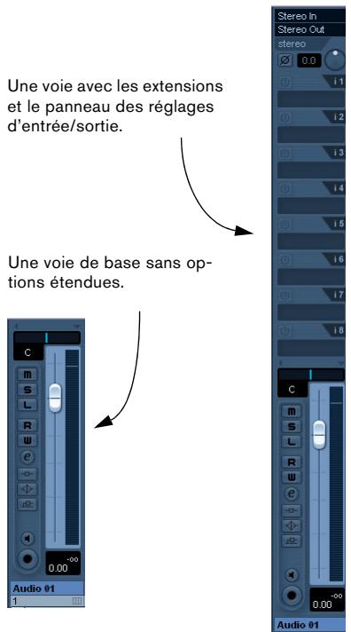 STEINBERG CUBASE STUDIO 4 - Voies de console normales ou étendues (Cubase uniquement) - 2