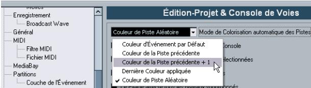 STEINBERG CUBASE STUDIO 4 - Applique des couleurs de piste automatiquement - 1