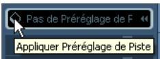 STEINBERG CUBASE STUDIO 4 - Applique des préréglages de piste ou VST dans l'inspecteur ou le menu contextuel de la piste - 1