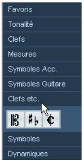 STEINBERG CUBASE STUDIO 4 - Ouvrez l'onglet "clefs etc." dans l'inspecteur. - 1