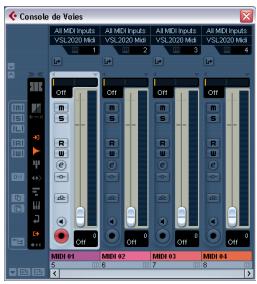 STEINBERG CUBASE STUDIO 4 - Ouvrir la console - 2