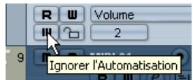 STEINBERG CUBASE STUDIO 4 - Rendre muettes des pistes d'automatisation - 1