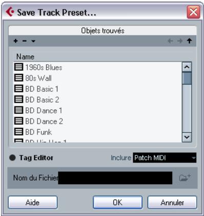 STEINBERG CUBASE STUDIO 4 - Créer un préréglage de piste - 1