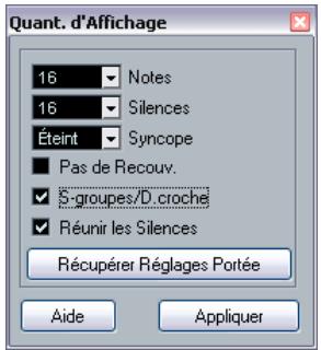 STEINBERG CUBASE STUDIO 4 - Insérer des changements de quantification d'affichage - 2