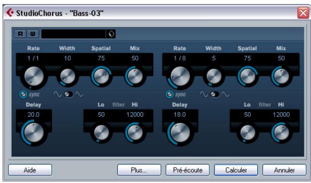 STEINBERG CUBASE STUDIO 4 - Le dialogue du plug-in - 1