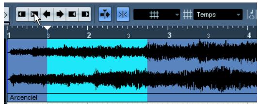 STEINBERG CUBASE STUDIO 4 - Ajuster la taille de l'intervalle de sélection - 1